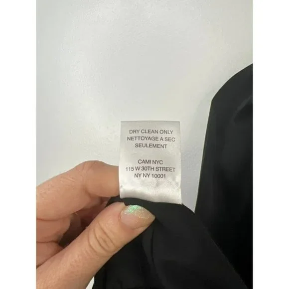 Cami NYC Valencia Long Sleeve Tie Open Back Women's Blouse Black Size: XXS NWOT - Picture 8 of 9